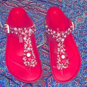 Bedazzled Rubber Birkenstocks